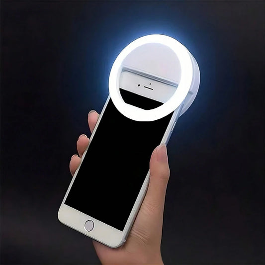 LED Selfie Ring Light Novelty Makeup Lightings Led Selfie Lamp Mobile Phones Photo Night Light Rechargeable Lamp Selfie Ring
