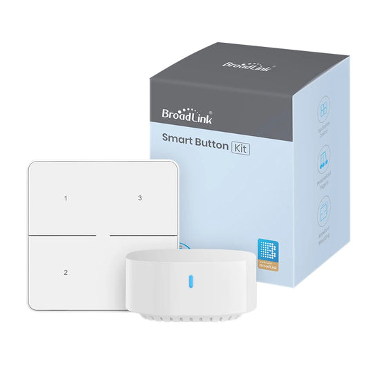 BroadLink 4 Gang Switch Panel SR3 Wireless Smart Scene Controller Smart Life Remote Control Button Light Switch Smart Button Kit