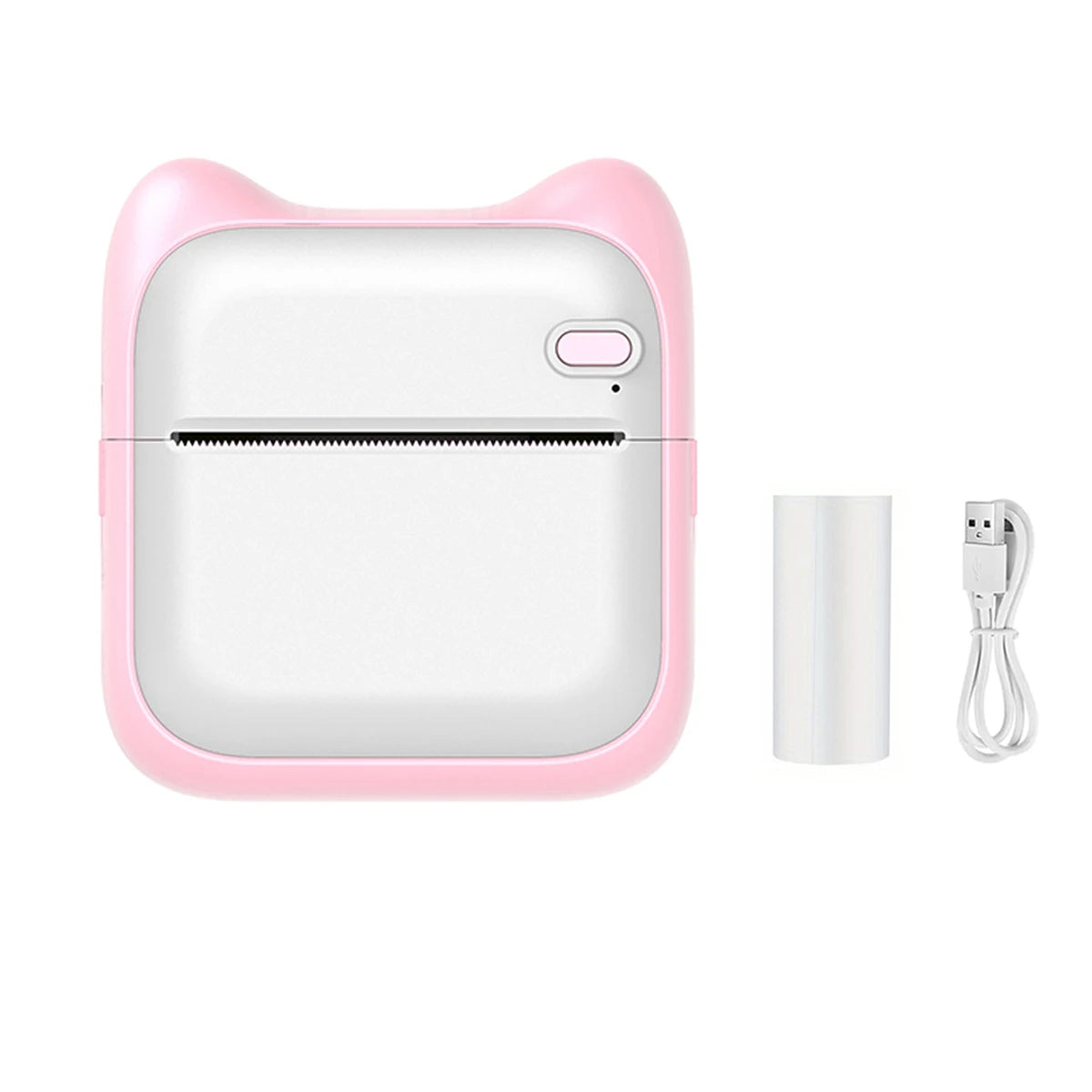 Mini Printer, Portable Thermal Printer Efficiently and Quickly, Inkless Pocket Photo Printer for Study Notes, Pictures, DIY