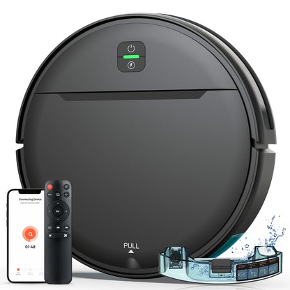 OMESER BR181 Robot Vacuum Cleaner Combo Mop 4KPa Suction Robotic WiFi/Voice Control Auto-Recharge Pet Hair Vacuum Cleaning Robot