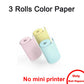 Mini Printer, Portable Thermal Printer Efficiently and Quickly, Inkless Pocket Photo Printer for Study Notes, Pictures, DIY