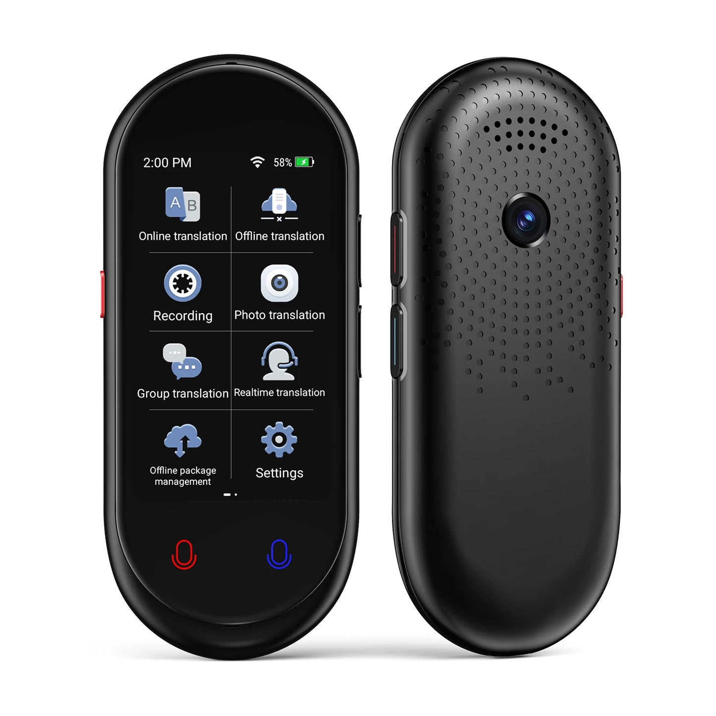 Vormor Z8 Portable Smart Voice Translator Real-time 138 Multi-Language Speech Interactive Offline Translator for Travel Learning