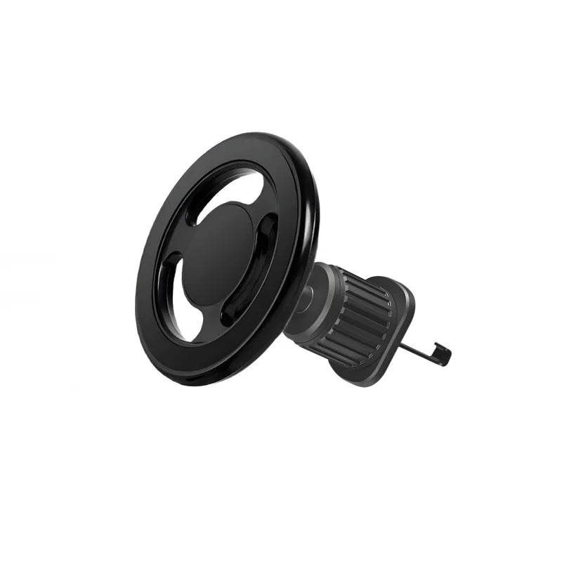 15W Magnetic Car Wireless Charger 360 Rotation Metal Foldable Charging Stand For Magsafe Iphone 15 14 13 12 11 Pro Max Samsung