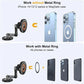 15W Magnetic Car Wireless Charger 360 Rotation Metal Foldable Charging Stand For Magsafe Iphone 15 14 13 12 11 Pro Max Samsung
