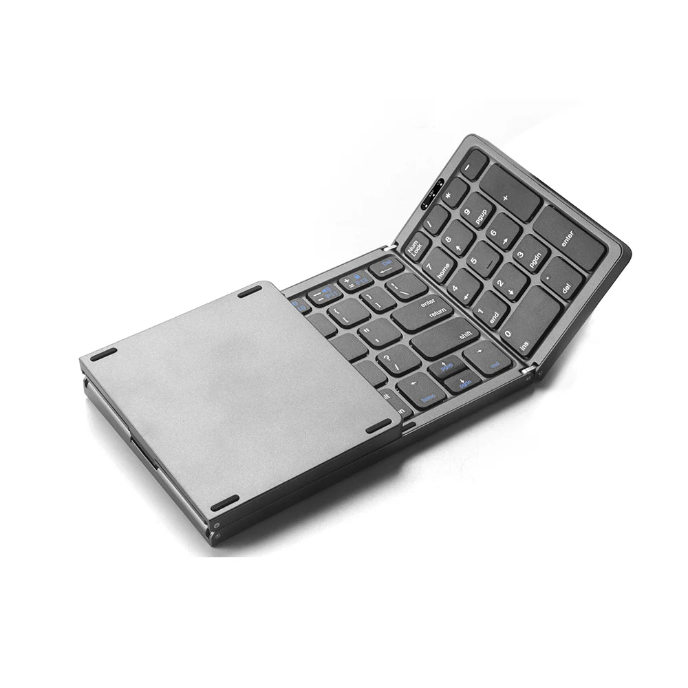 Beyour Folding Bluetooth Wireless Keyboard Foldable Numeric Keypad Number Pad for Windows Android ios mac B089 Portable Keyboard