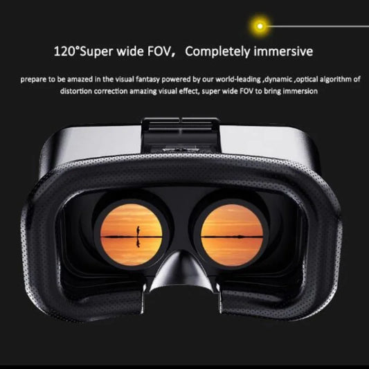 Original J30 4K Virtual Reality 3D Glasses Box Stereo VR Google Cardboard Headset Helmet for IOS Android Phone Max 6.7",Rocker