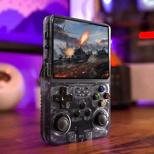 R36S Game Console 3.5Inch IPS Screen 64GB Classic Retro Handheld Games Consoles  Portable Pocket Game Player Children Gifts