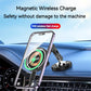15W Magnetic Car Wireless Charger 360 Rotation Metal Foldable Charging Stand For Magsafe Iphone 15 14 13 12 11 Pro Max Samsung